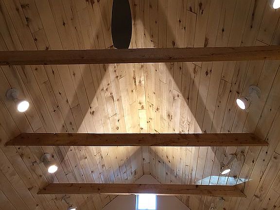 Vaulted aspen ceiling 2nd fl