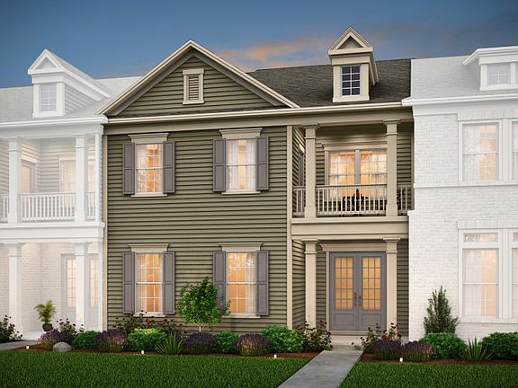 Fairmont Exterior 6 features siding, covered porch and deck, and 2 car rear garage