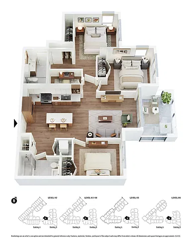 Floor plan F3 3 Bed 2 Bath 2