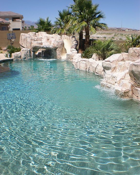 Pool w/ Waterfall and Slide