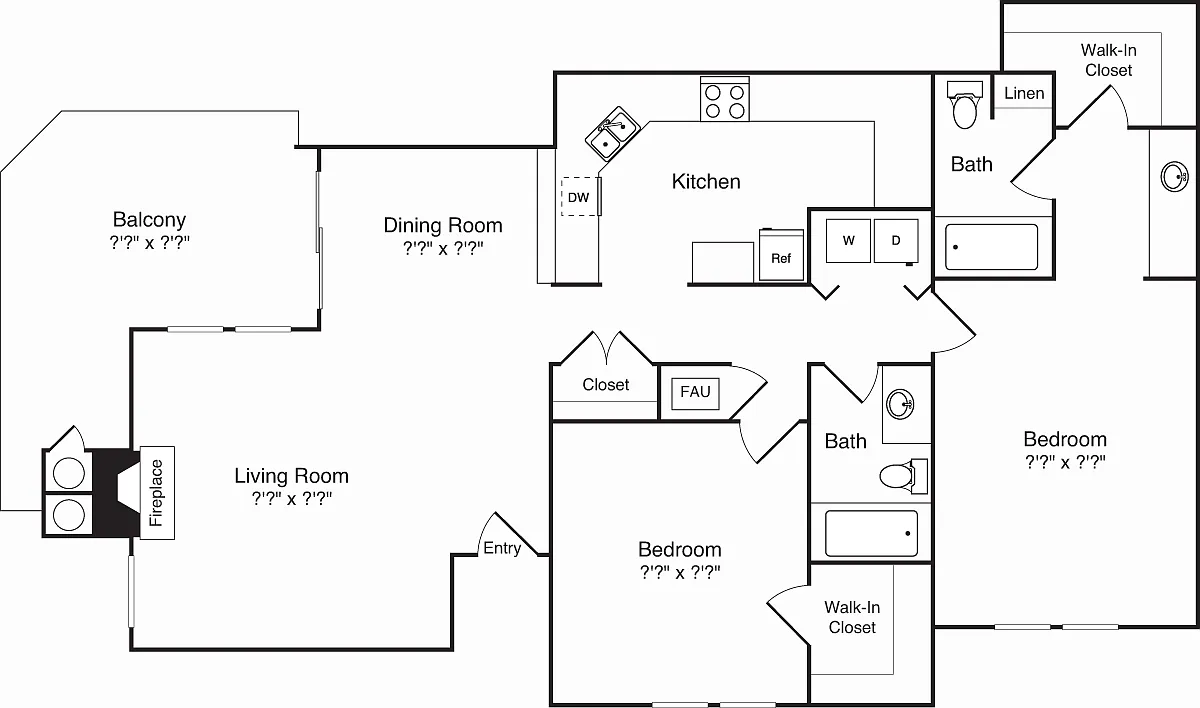 Floor plan Model 1E Loft