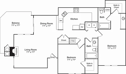 Floor plan Model 1E Loft