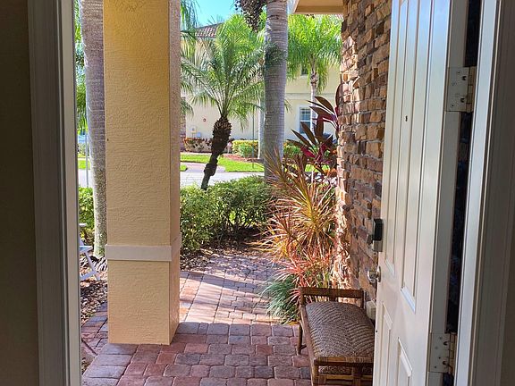 Entry way, looking out from dining area.