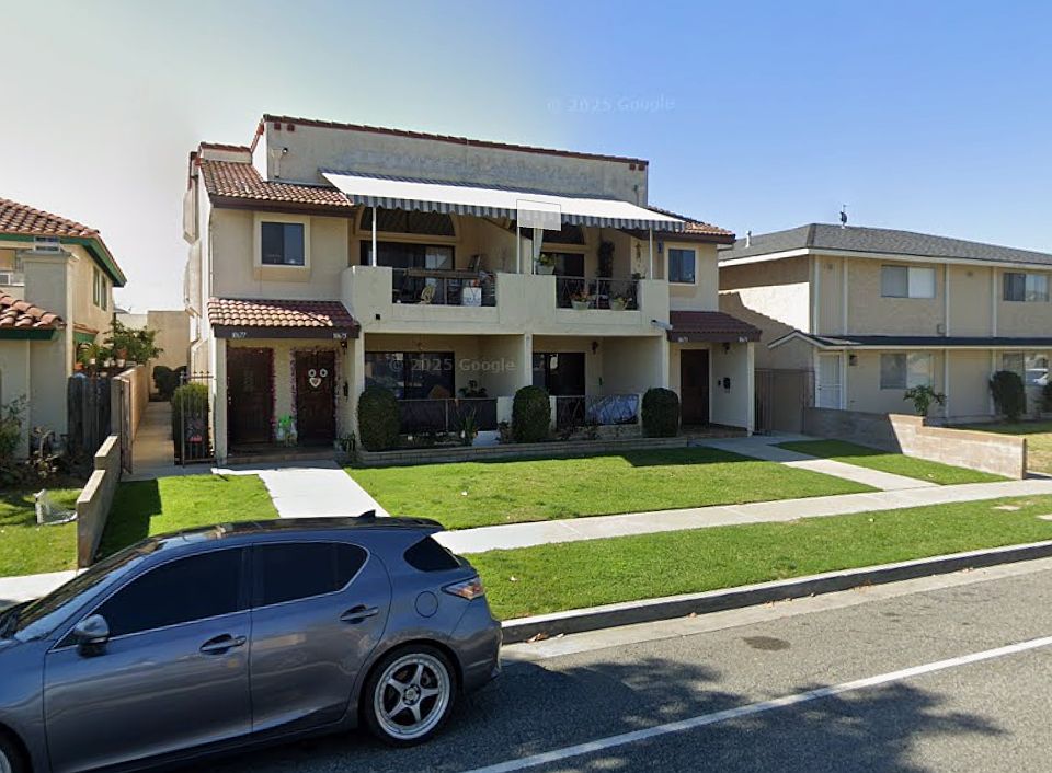 Front of the building, Top Left unit