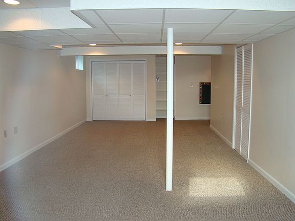 Partially finished basement 