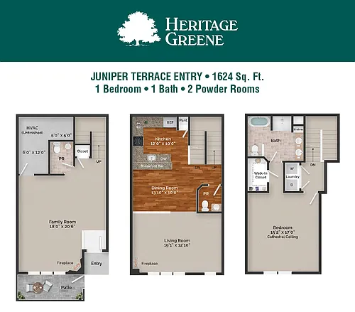 Floor plan Juniper Terrace Entry