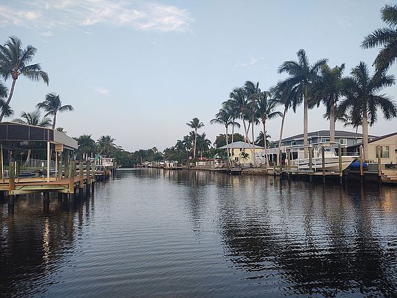 Looking East down the canal