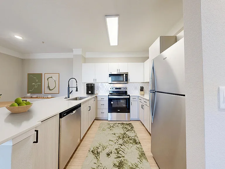 Newly Renovated Kitchen with Stainless Steel Appliances