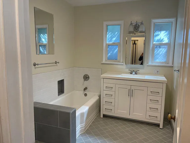 Newly remodeled/replumbed bathroom