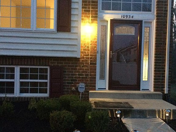 Front of house at dusk