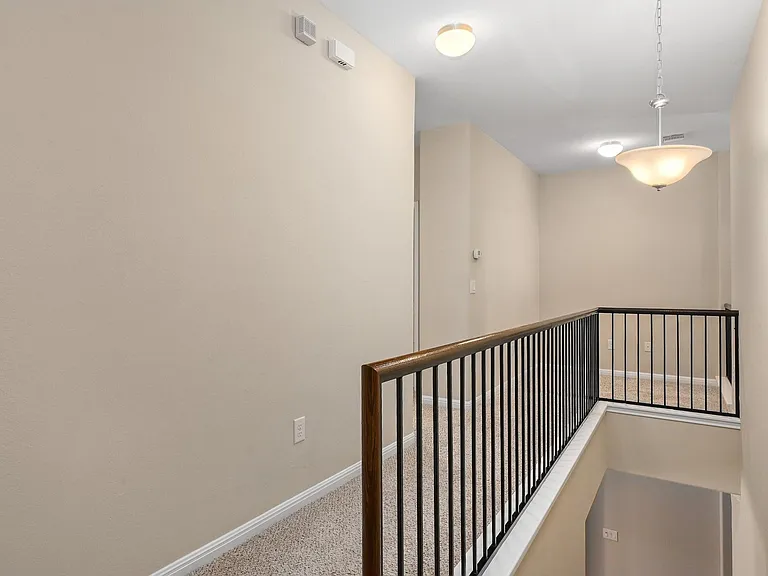 upstairs hallway with office nook