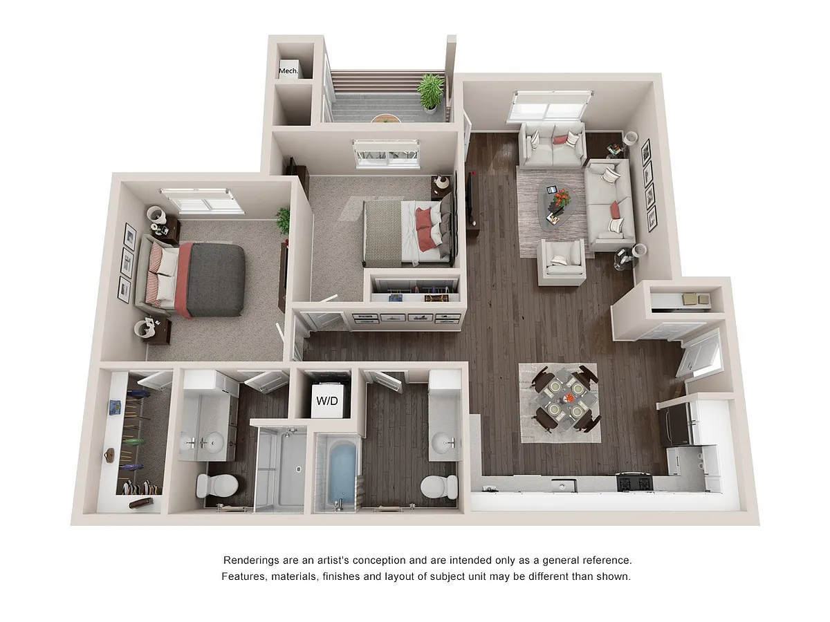 Floor plan 2 Bedrooms