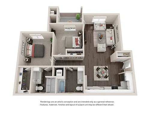 Floor plan 2 Bedrooms