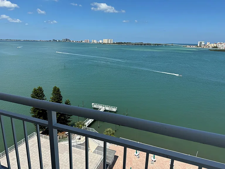 View from Bedroom Balcony Overlooking Bay and Gulf of Mexico