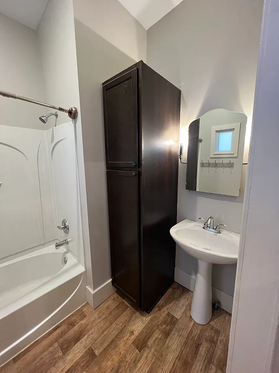 Photo 2 of 18 - 2841 Belleview Ave - Kansas City, MO Bathroom Sink and Storage. - 2841 Belleview Ave