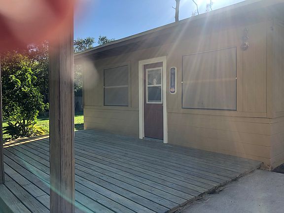 Outside deck