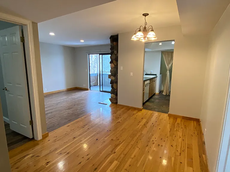 View of the condo from the guest bathroom