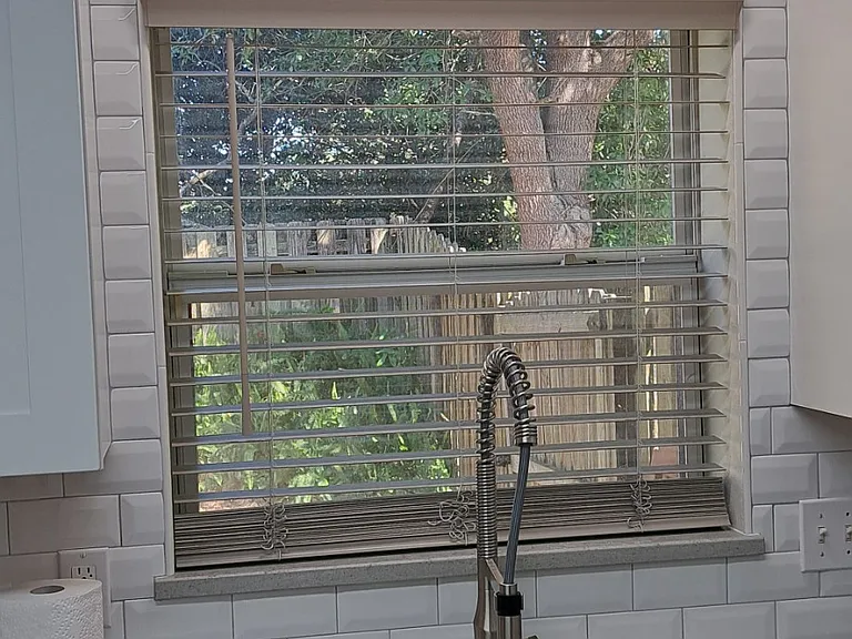 Kitchen - View of backyard from kitchen sink