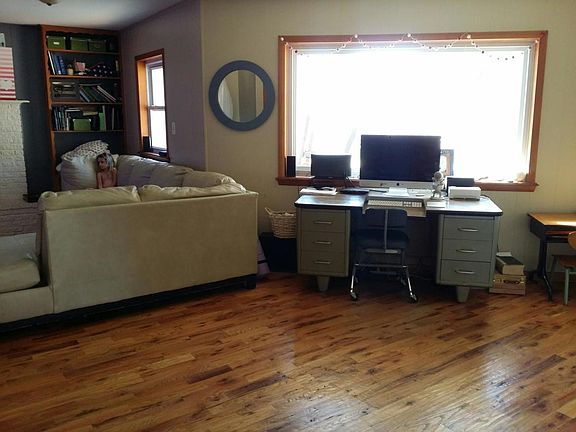 Living with office/play nook