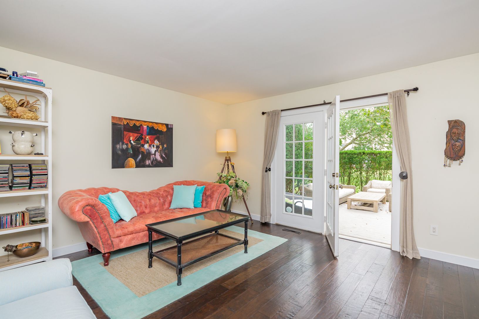 Ground floor bedroom configured as den