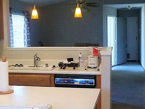 New Dishwasher (white) replacing black one shown is this pic