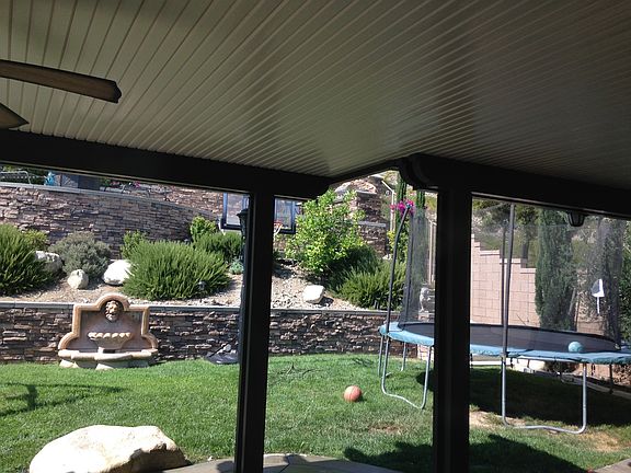 Landscaped hardscapped yard