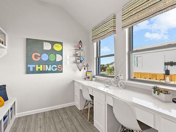 Home management center in the Diamond home plan by TX by Trophy Signature Homes - REPRESENTATIVE