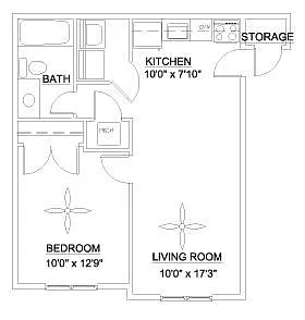 Floor plan The Brightleaf 535