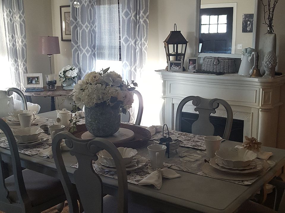 Dining room open to kitchen
