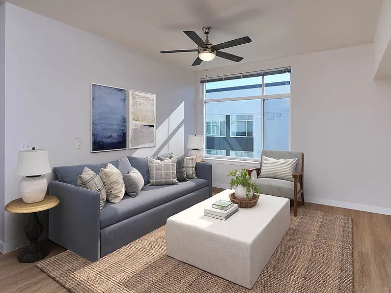 Living Room with Hard Surface Flooring