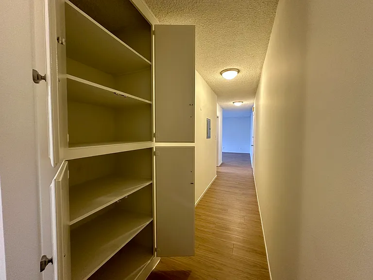 Hallway with storage