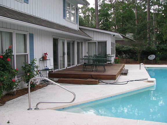 pool view-with Ipe Deck