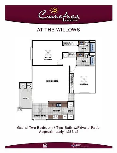 Floor plan 2 Bed