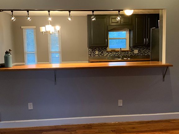 View between kitchen and living room