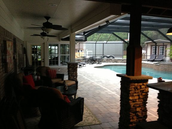 Covered  Porch-Pool Area