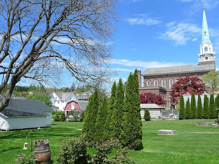 Rear of property