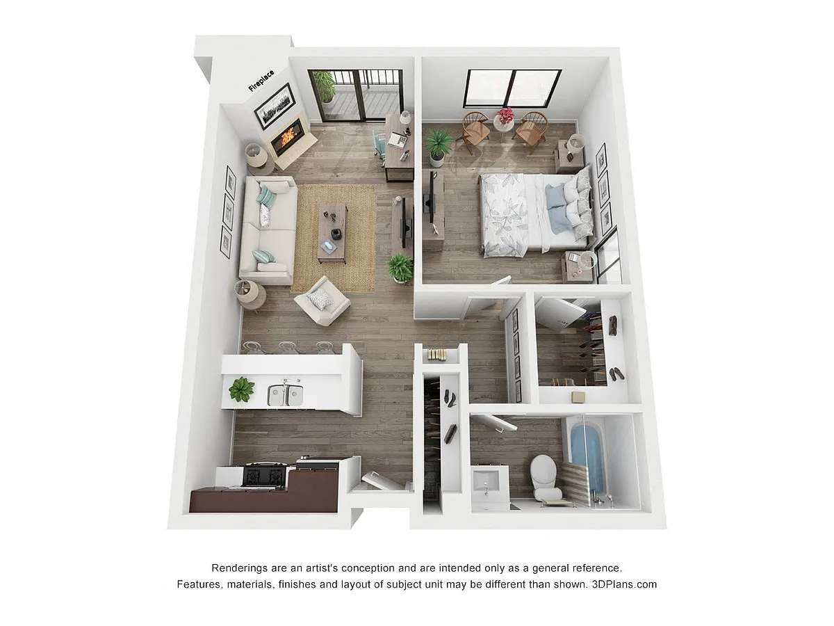Floor plan 1X1