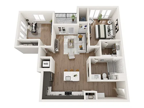 Floor plan 1L Den
