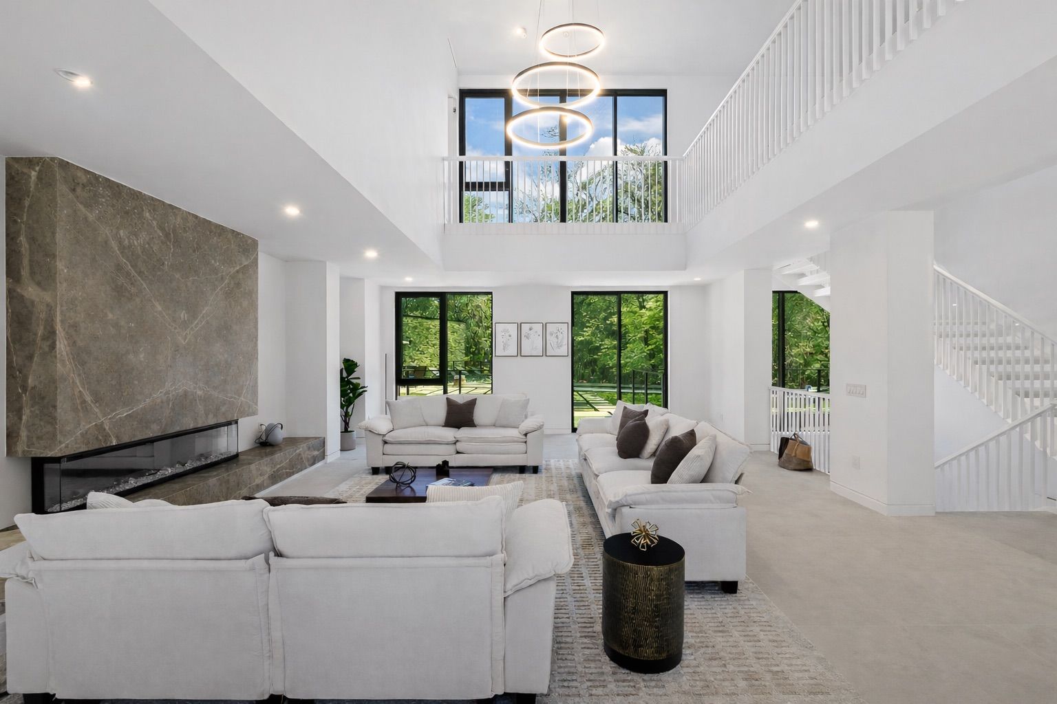  Sunlit, Double-Height Living Space