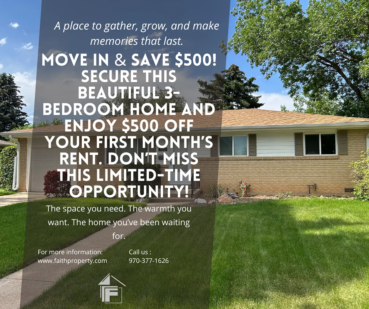$500 Off First Month | Beautifully Renovated 3br In Midtown Fort Collins — Photo 1