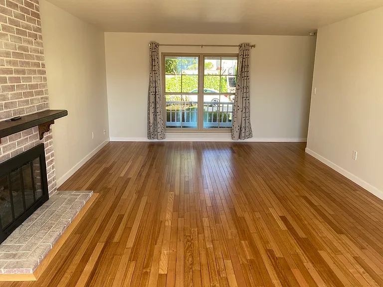 Spacious Living Room with Gas Fireplace