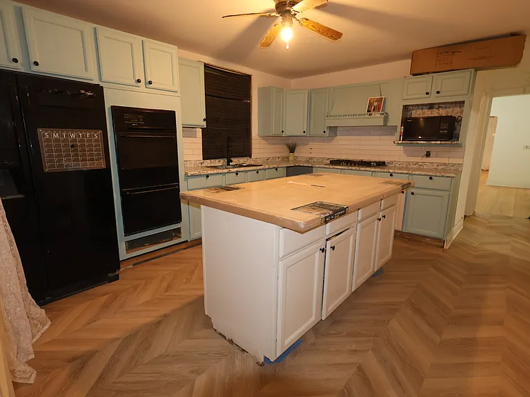 Kitchen replacing island light fixture