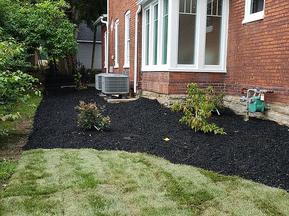 New sod and landscaping.