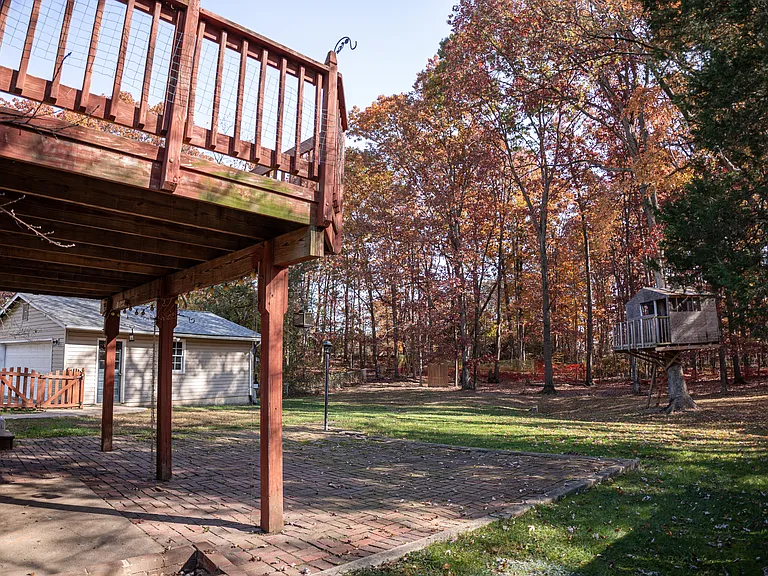Large Patio with Sliding Glass Door