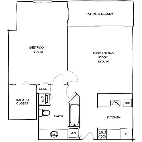 Floor plan Gallery 1C