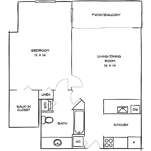 Floor plan Gallery 1C