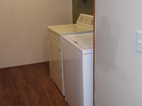 Laundry room with washer and dryer