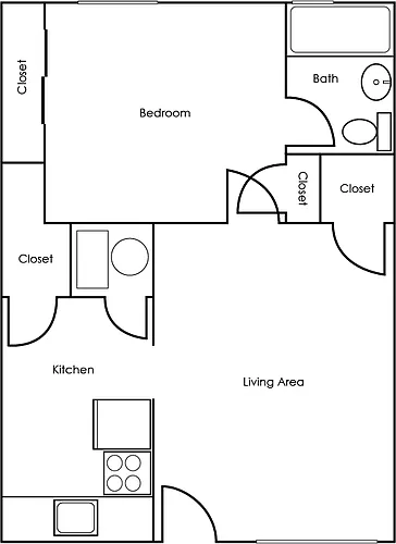 Floor plan One Bedroom