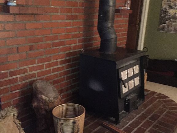 Family room wood stove