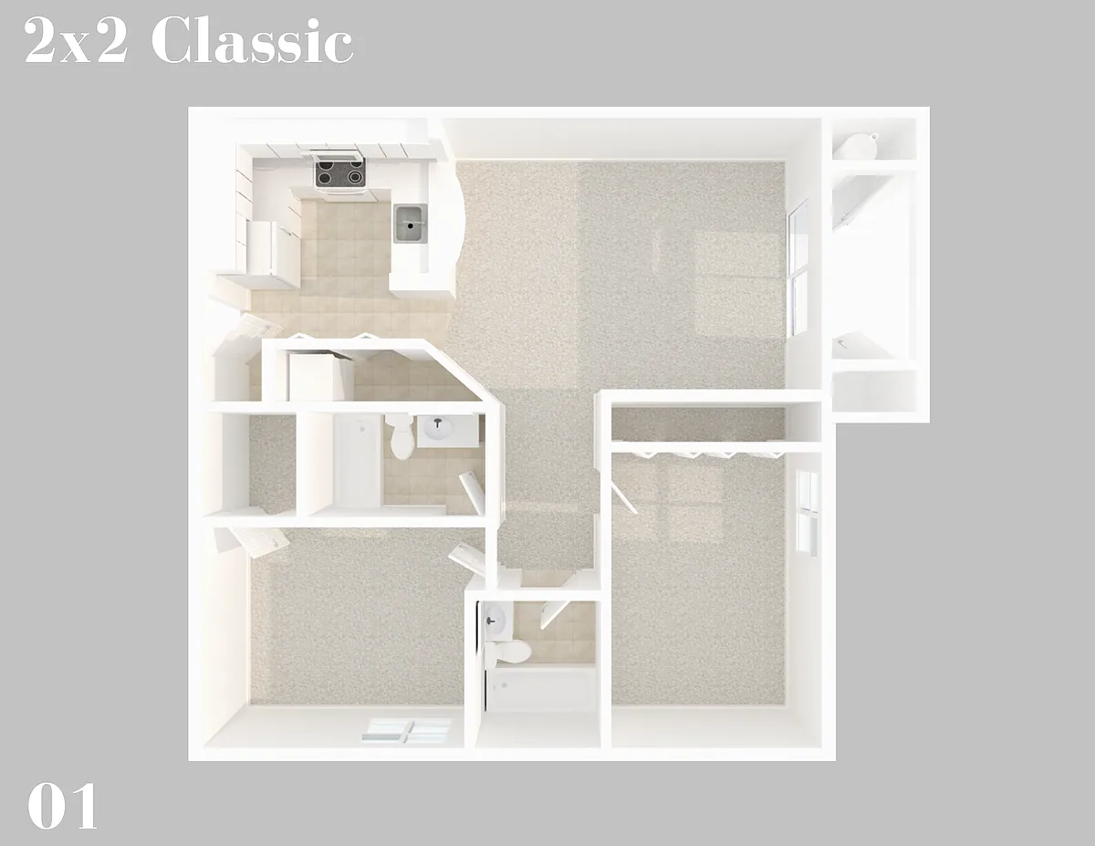 Floor plan 2X2
